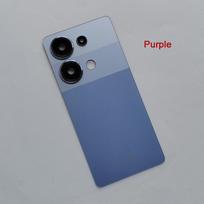 + Back Glass Battery Cover For Xiaomi Redmi Note 13 Pro 4G with Camera Lens Rear  Housing Case Replacement & Adhesive Note13 Pro 4G Purple