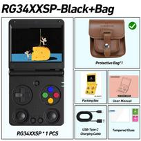 Anbernic RG34XXSP Sulankstoma delninė žaidimų konsolė 3,4 colio IPS ekranas Linux 64 bitų WIFI Sulankstomas Retro vaizdo žaidimų grotuvas PSP 256G