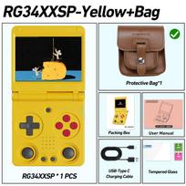 Anbernic RG34XXSP Sulankstoma delninė žaidimų konsolė 3,4 colio IPS ekranas Linux 64 bitų WIFI Sulankstomas Retro vaizdo žaidimų grotuvas PSP 256G