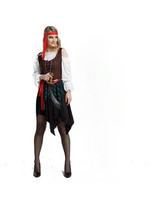 Karnavalo Helovino Karibų Piratų Poros Kostiumas Kapitonas Medžiotoja Clubwear Žaidimų Kostiumas Cosplay Iškilminga Šventinė Suknelė One Size black