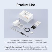 TELESIN Phone Camera Shoot Hand Grip Magnetic Smart Phone Holder Shooting Aid Remote Control Handle For Iphone Android Phone 7 Only Hand Grip China Main white