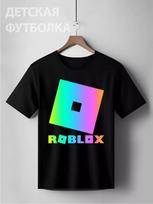 Roblox T-Shirt Neon Logo Roblox Kids L black