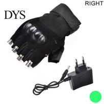 1Pc Left/Right Red/Green Lasering Light Glove Dancing Stage Show DJ Club Prop EU Plug  Right žalia