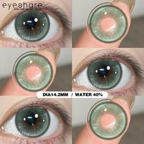Eyeshare PAMPAS Brown Contact Lenses 1 pair Natural Soft Lens Big Eyes 14.5mm Eye Contacts Gray Pupils Green Purple Lens gray