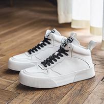 2968 High-top board shoes for men's autumn and winter new trendy fashion versatile casual white shoes trendy shoes for men 44