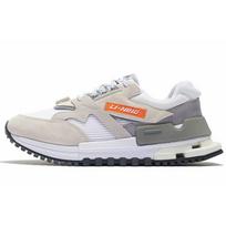 Li Ning 001 Craftsmanship Reflective Trend Shock Absorption Slip Resistant Wear Resistant Low Top Casual Shoes Men sneakers Pearl-White AZGS077-4 44⅓ white