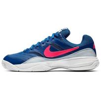 Nike Court Lite Shock Absorbing Non-Slip Durable Low-Top Tennis Shoes Women Sneakers Blue Red White 845048-464 38.5 blue