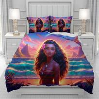 Moana serija 3D patalynės užvalkalas vyrams moterims/vaikams VAIKAMS Spausdinimas Disney animacinis filmas Patalynės komplektas Antklodė Lova Minkšta 140x210cm 3pcs