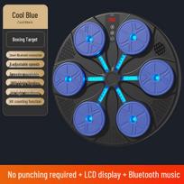 Smart Electronic Boxing Machine for Kids - 2025 Fitness Target with Music blue