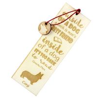 Welsh Corgi - dog bookmark, personalized bookmark, gift for bookworm from Art-Dog brand
