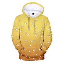 Japonija Madingas Demonų Skerdikas Hoodie Cosplay Kostiumas Anime Papildomas 3D Spausdinimo Unisex Su Gobtuvu Megztinis 0040 6XL yellow