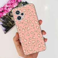 RMX3521 Dėl Realme 9 4G telefono dėklas Galinis dangtelis Pora Meilės Širdelės raštas Kameros apsauga Bamperis Dėl Realme9 Minkšto silikono dėklas Realme 9 4G