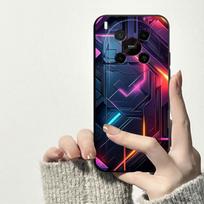 Fashion For ZTE Blade V70 Max Nubia V70 Max Phone Case Shockproof Soft Silicone TPU For ZTE Nubia V70Max Back Cover Flower Lid ZTE BladeV70 Max black