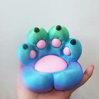 mobile phone holder, desktop ornament, cat paw tray, cute creative decorations, environmentally friendly 3D printing process No nails blue