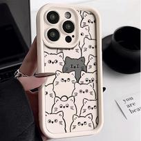 Case For Redmi 15 15C Note 15 PRO 14 4G 13 5G PROPlus 13C 14C 13 A5 A3 Cute Soft So Couple Cat Cartoon Shockproof Cover Redmi Note 14 Pro 5G gray