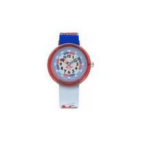 SWATCH Quartz Movement 30 Meters Waterproof Unisex Swiss Watch 35*31.85mm White Dial Plastic Case Fabric Strap ZFBNP160 kvarcas