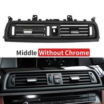 Front Console Central Grill Dash AC Air Conditioner Vent Grille For BMW F10 F11 520i 523i 525i 528i 535i 64229166885 64229209136 Without Chrome black