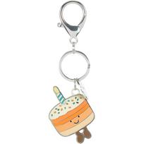 JELLYCAT 25th Anniversary Series Orange Cake Key Ring Valley Ring Pendant white