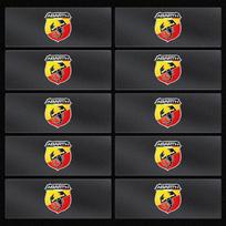 2/5/10 vnt. Automobilio logotipo lipdukai Centrinio valdymo lipdukai Automobilio priedai Fiat Abbas 124 125 500 Abarth Palio Punto Stlio Tipo Panda Doblo 10pcs Abbas