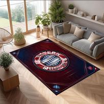 Miuncheno Bayern futbolo raštas Minkštas kilimas neslystantis vidaus grindų kilimas sporto dekoro kilimėlis miegamajam 80cmx120cm