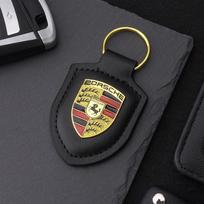 Automobilio stilius Odinis automobilio emblemos raktų pakabukas Raktų žiedas Dovana Porsche Cayenne Panamera Macan 911 Taycan Boxster Cayman Pajun Lipdukas pdhv50 gray