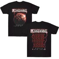 Scorpions 2026 Homecoming Tour T-shirt, Heavy Metal Scorpions Cotton Short Sleeve Crew Neck Hard Rock Band Apparel T-shirt XL brown