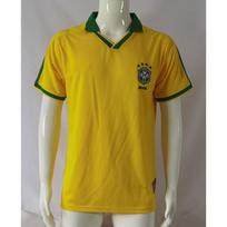 1998 Brazilijos namų retro futbolo marškinėliai Ronaldo 9 Romario 11 trumpomis rankovėmis, vintage futbolo marškinėliai Large