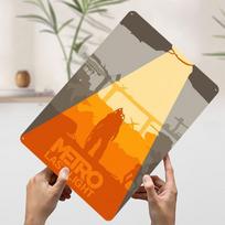 Metro Last Light Game Printed Poster Customized Retro Wall Art Vintage Metal Tin Signs for Home Gaming Room Decoration Cozy At 20x30cm（7.8x11.8inch） gray