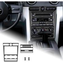 Carbon Fiber Car Interior Trim for Ford Mustang 2005-2009 Dashboard Center Console Panel Stylish Custom Decorative Accessories Black black