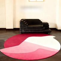 Dopamine Color Living Room Decoration Round Carpet Irregular Shape Rugs for Bedroom Washable Lounge Floor Mat Home Anti-slip Rug 100x100CM black