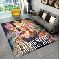 Dainininkė T-Taylor Singer Muzikinis Kilimas Kilimas Žaidimų Kambariui Miegamajam Svetainei Sofai Namų Dekoras, Vaikų Zonos Kilimas Neslystantis Grindų Kilimėlis Dovana 40cm x 60cm gray
