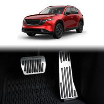 Kairės pusės vairas Dešinės pusės vairas Mazda CX-5 CX5 2026 2027 Aliuminio lydinio Automatinė pavarų dėžė Pėdų pedalų dangteliai Droselio Dujų Kuro Stabdžių pedalai Automobilio priedai silver color gray