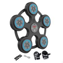 Electronic Boxing Machine Training Equipment Smart for Exercise Black with Gloves black