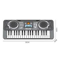 37-Key Kids Electronic Piano Keyboard, Portable Musical Toy For Toddlers  Children, Early Learning Educational Gift, Ages 3-9 gray