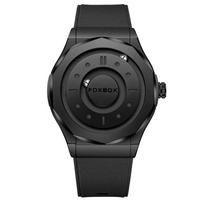 LIGE Naujas Magnetinis Laikrodis FXOBOX Kūrybinga Asmenybė Vyriškas Kvarcinis Laikrodis Mada cKasual Sportinis Vyriškas Laikrodis silicone strap juoda