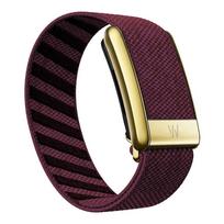 For Whoop 4.0 Sport Nylon Woven Band Breathable Replacement Strap with Shiny Gold U-Frame Connector Letter W Logo Fitness whoop4.0 black