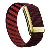 For Whoop 4.0 Sport Nylon Woven Band Breathable Replacement Strap with Shiny Gold U-Frame Connector Letter W Logo Fitness whoop4.0 brown