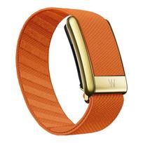 For Whoop 4.0 Sport Nylon Woven Band Breathable Replacement Strap with Shiny Gold U-Frame Connector Letter W Logo Fitness whoop4.0 beige