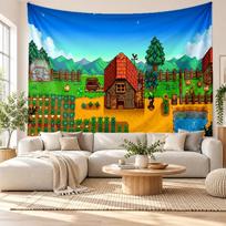 Stardew Valley Wall Tapestry Home Decor Hanging Cloth Art Background Tapestry for Bedroom 150cmx200cm