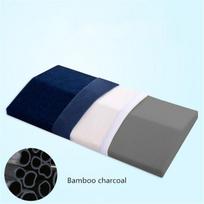 Premium Memory Foam Lumbar Support Wedge Pillow For Ultimate Back And Leg Comfort CharcoalBlue,S blue