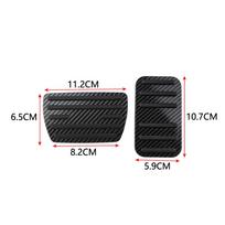 Sport Pedals Pads for Honda Honda Civic 10th 11th 2016 - 2024 Carbon Fiber Non-Slip No Drilling Brake Accelerator Pedal Cover black