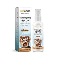 Dog Detangling Spray Pet Anti-Hair Knot Cleaning Smooth Fluffy Care Spray 100ml white