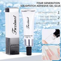 5/10/30ml Solid Nail Glue Gel for Press On Nails Strong Clear Acrylic Nail Tips Solid Gel Nail Glue UV Led Cured Solid Nail Gel