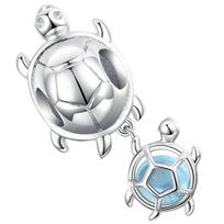 Pandora Sea Turtle Charm Pendant Silver 925 white