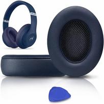 Minkštos ausų pagalvėlės, pakeičiamos, iš baltyminės odos, ausinių putų pagalvėlės, skirtos Beats Studio 2.0/3.0 dark blue-Monochrome black