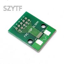 10PCS Double Side 0.5mm 1mm 6/8/10/12/20/24/30/40 Pin to DIP 2.54mm FPC/FFC SMT Adapter Socket Plate PCB Board Connector DIY