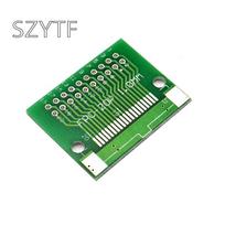 10PCS Double Side 0.5mm 1mm 6/8/10/12/20/24/30/40 Pin to DIP 2.54mm FPC/FFC SMT Adapter Socket Plate PCB Board Connector DIY
