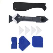 10PCS Caulk Tools Kit Silicone Sealant Remover Shovel Glass Cement Caulking Scraper white