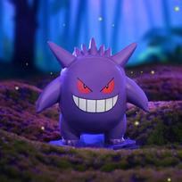 Naujas Keeppley Pokémon serijos konstravimo rinkinys, rankų darbo animacinis Pikachu, Gengar, Kawaii Bulbasaur surinkimo modelis, dekoracija, žaislas, gimtadienio dovana purple