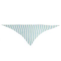 Classical Colorful Stripes Scarf Wool Triangular Binder Decorative Knitted Small Scarf Soft Multi-Functional Small Scarf Collar white